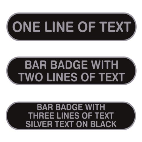 Custom Text Bar Badge